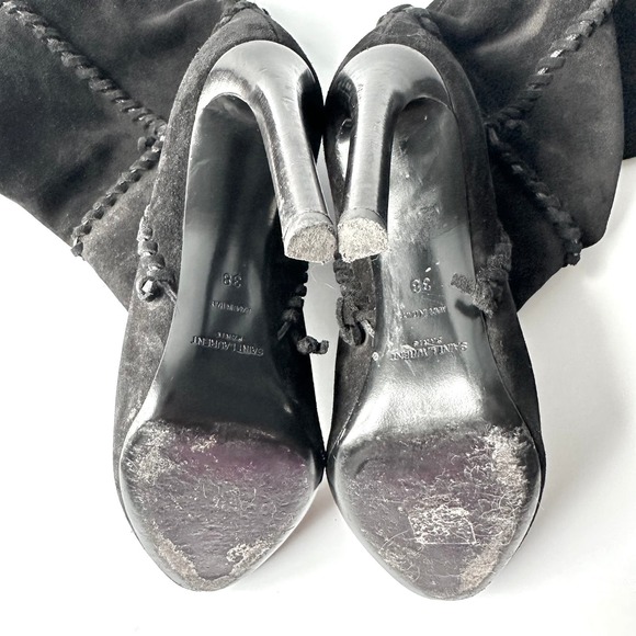 Saint Laurent Mica Suede Knee Boot - Picture 7 of 7